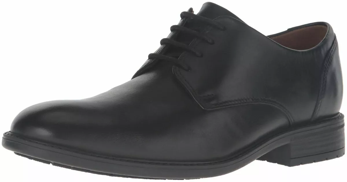 Men&#039;s Clarks Truxton Plain Lace Up Oxford Shoes Black 26119705 | eBay