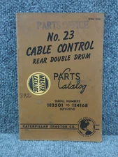 OEM Factory CAT Caterpillar no. 23 Cable Control Parts Catalog Book Manual