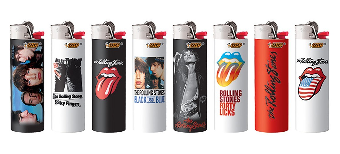 BIC+Rolling+Stones+Series+Lighters+Special+Edition+Set+of+8+Lighters