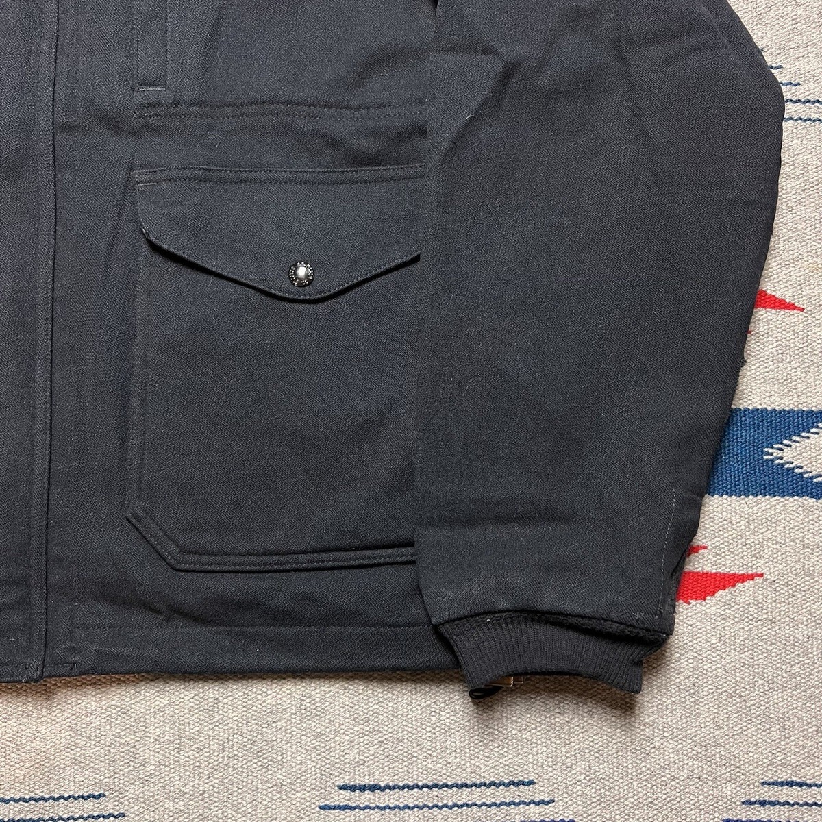 Vintage 90s Filson Style 93 Wool Mackinaw Zip Up Jacket Mens Vintage 90s Filson Style 93 Wool Mackinaw Zip Up Jacket Mens