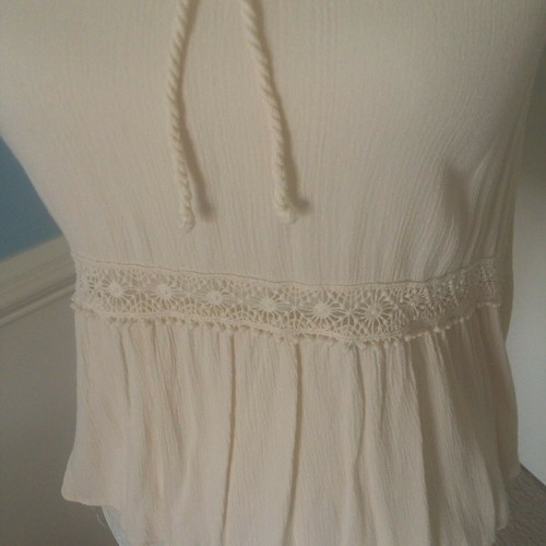 Top donna Mossimo taglia XS smanicato giallo stile alto basso - Foto 5 di 11