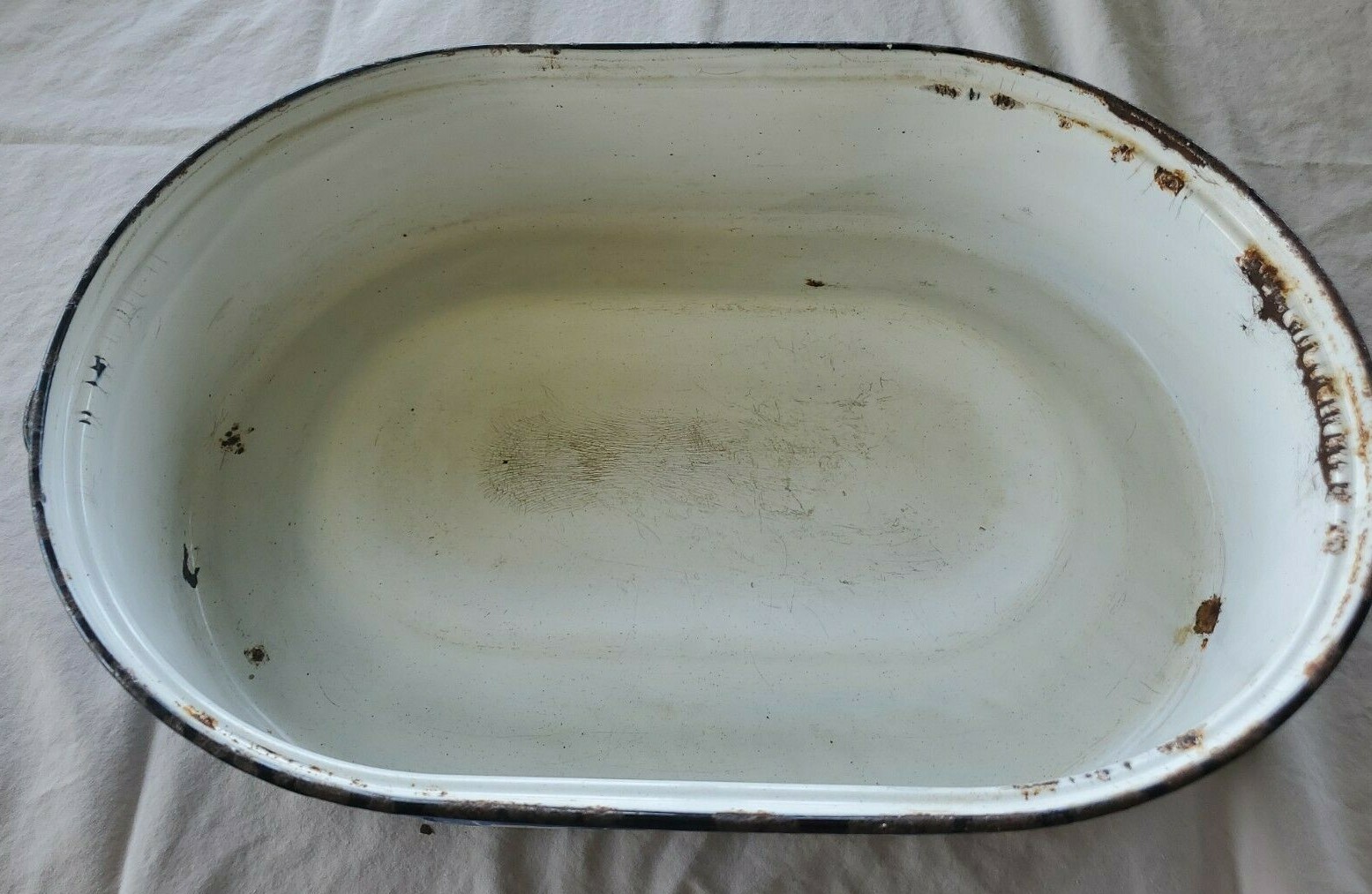 Vintage Granite Ware Turkey Roasting Pan eBay