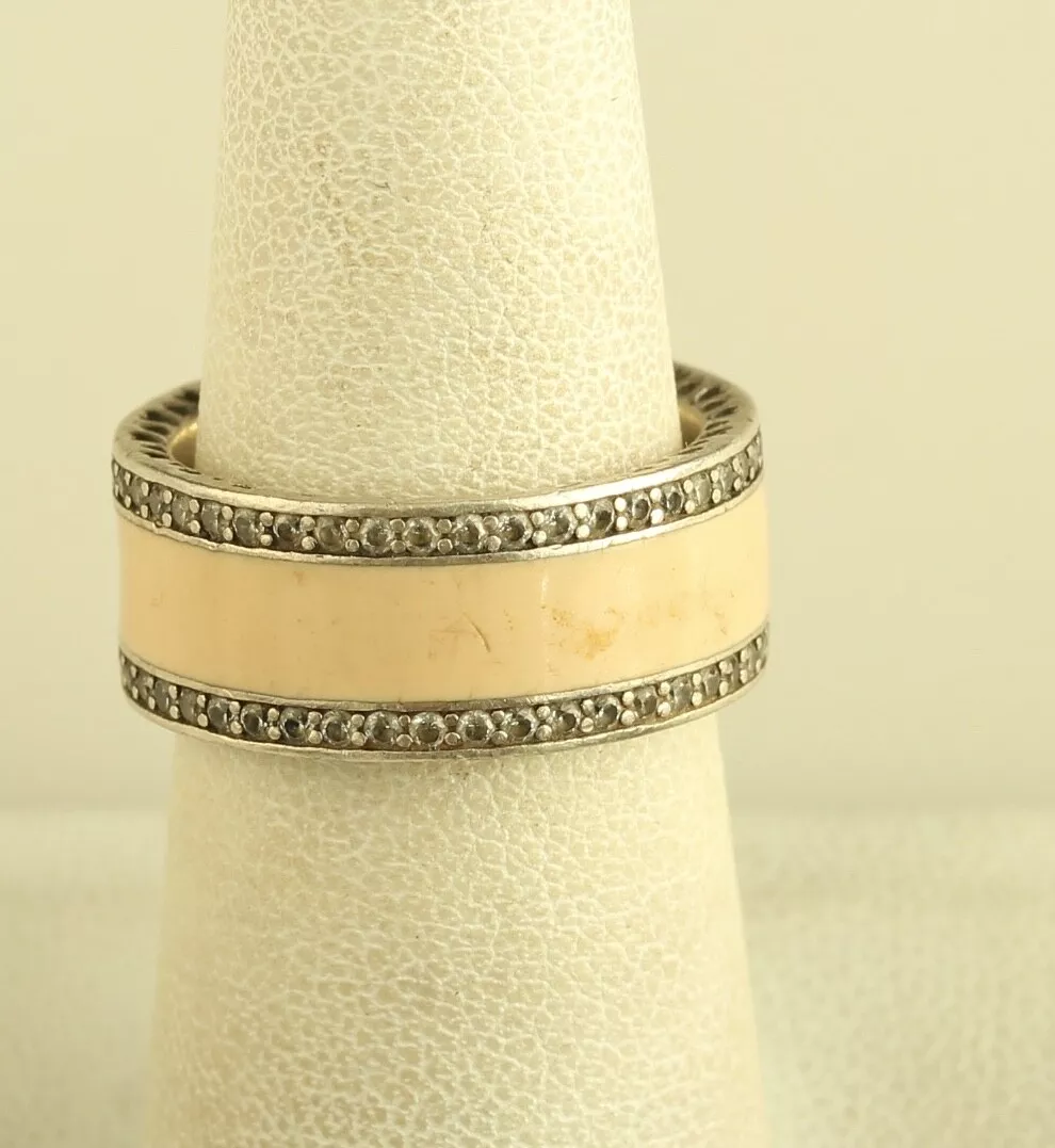 Hearts of pandora enamel ring sale