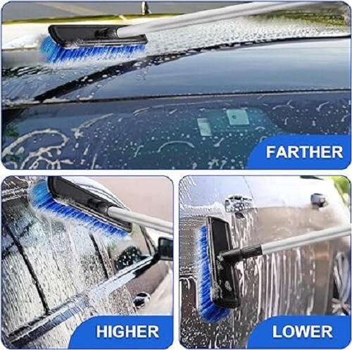Car Wash Brush Trucks Vehicle Perfect RV SUV Soft Cleaning 10" Head 62" Handle - Bild 4 von 6