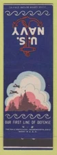Matchbook Cover - US Navy First Line of Defense
