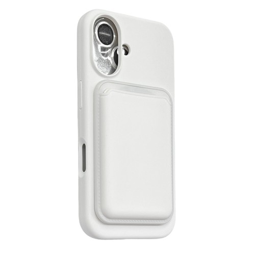 Funda Silicona Líquida Magnética Billetera Portatarjetas Cubierta Para iPhone 16e 15 Pro Max - Imagen 10 de 12