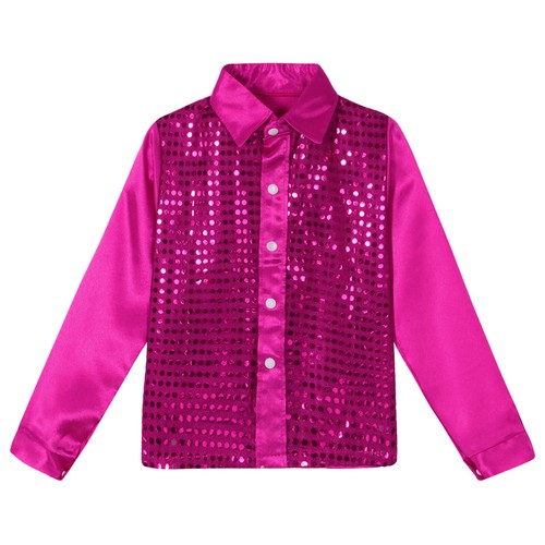 Kids Boys Tee Karneval Jacke Zauberer Hemd Pailletten Halloween Leistung Tops - Picture 76 of 87