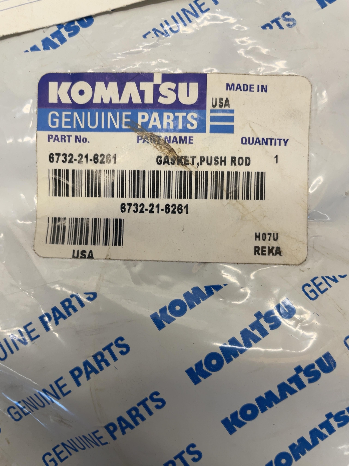 Gasket 6732216261 Gasket Cam Follower Cover For Komatsu® (6732216261