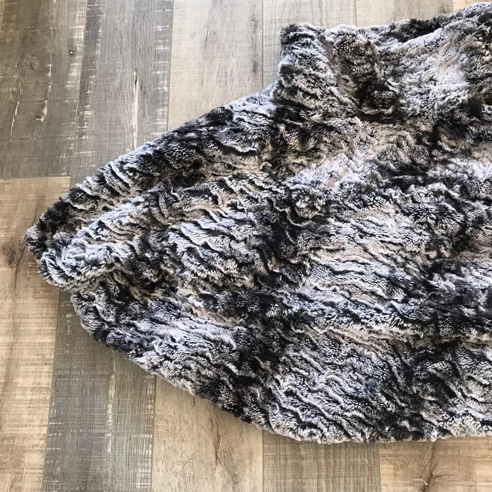 Poncho suéter Charlotte Tarantola para mujer gris tostado cuello a rayas talla XS - S Foto 4 de 4