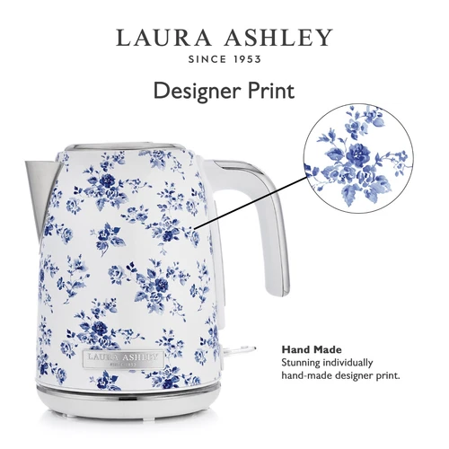 Laura Ashley Electric Kettle 1.7L Cordless Fast Boil Jug Kettle Stainless Steel - Picture 4 of 8