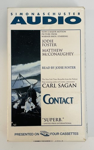 New Contact Carl Sagan Simon&Schuster (1 Box with 4 Audio Casettes) Rare 1997 - 第 1/1 張圖片