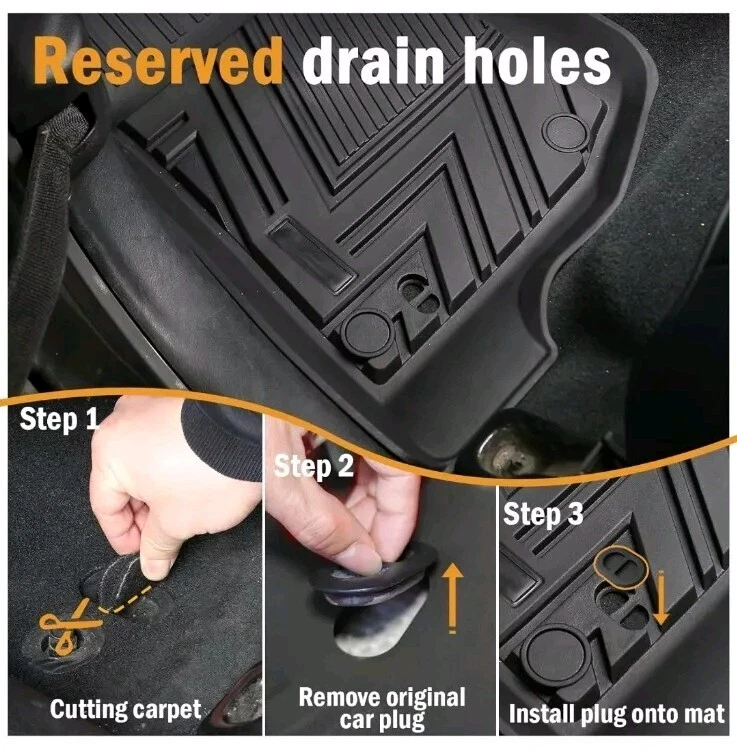 CARESA Floor Mats Cargo Liner Seat Back Cover for 2018-2024 Jeep Wrangler JL Acc - Image 4 of 4