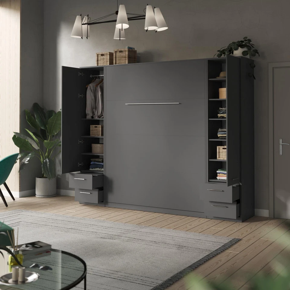 SMARTBett Schrank Kleiderschrank 1-türig zum 160-Schrankbet