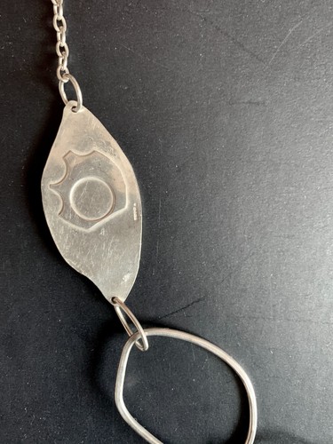 Sterling Silver Abstract Statement Necklace, 36 in, 40.7g, Hallmarked B'ham 2009 - Picture 11 of 18