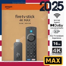 AMAZON FIRE TV Stick 4K MAX, Wi-Fi 6E, 2.0 GHz, 16GB/ALEXA Voice Remote Enhanced