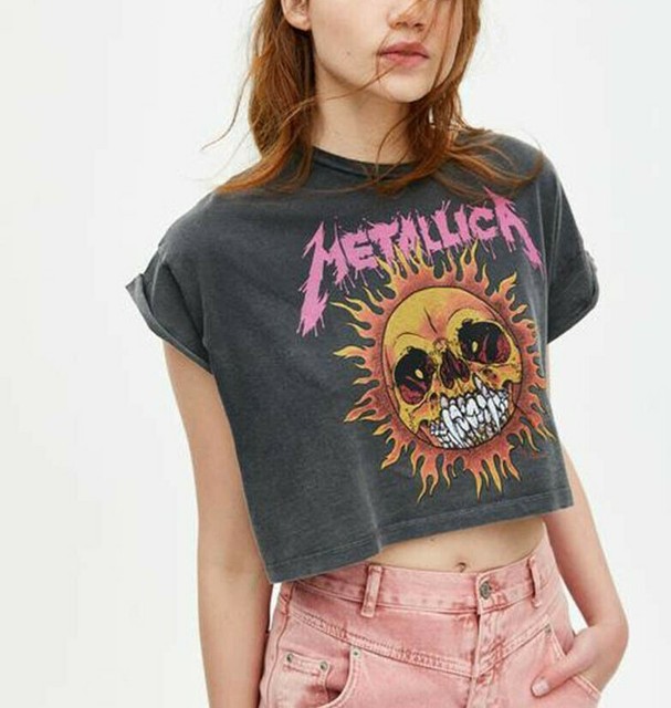 metallica t shirt pull and bear