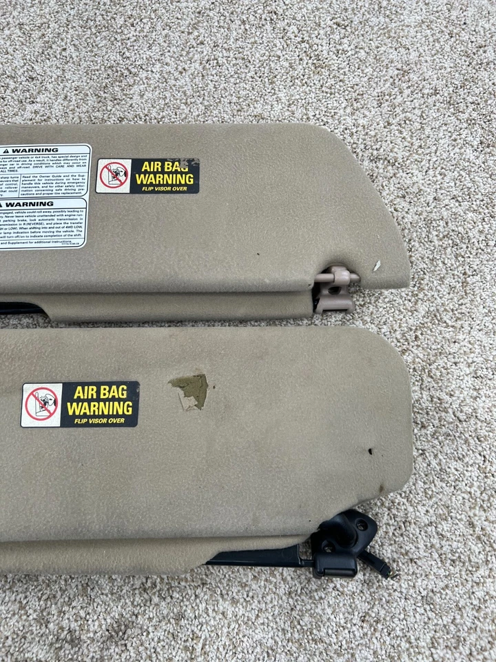 Juego de parasol Ford Explorer Mountaineer 1997-1999 bronceado con espejo retrovisor iluminado OEM Foto 3 de 4