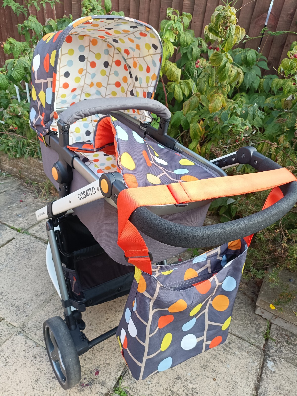 Cosatto Giggle 3 in 1 Travel System Single Seat Stroller Cot Car Seat