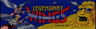 Legendary Wings Arcade Marquee 26'' x 8''
