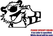 Vinyl Decal Sticker - Calvin and Hobbes Nerd Car Truck Bumper JDM Fun 12"