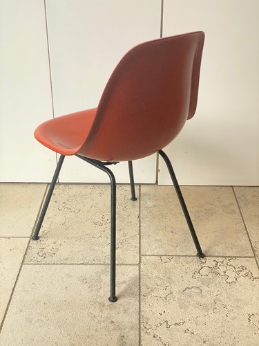 ORIGINAL Eames Fiberglass Side Chair DSX Herman Miller rot / terracotta 1960/70 - Bild 3 von 20