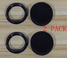 2 Pack Foam Filters D24235 D24233 CAC-1373 w/ Retainer Rings Fit Craftsman