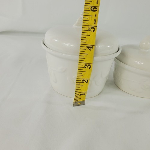Vintage white Pear ceramic canister set - Bild 11 von 12