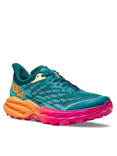 Hoka One One Speedgoat 5 1123157-DLCR Sneakers Men's Deep Lake Running Shoes - Picture 27 of 54
