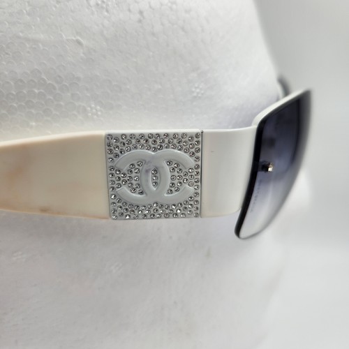 Gafas de sol Chanel - 4117-B blanco degradado tinte sin marco cristal de Swarovski ¡LEER! - Imagen 8 de 21