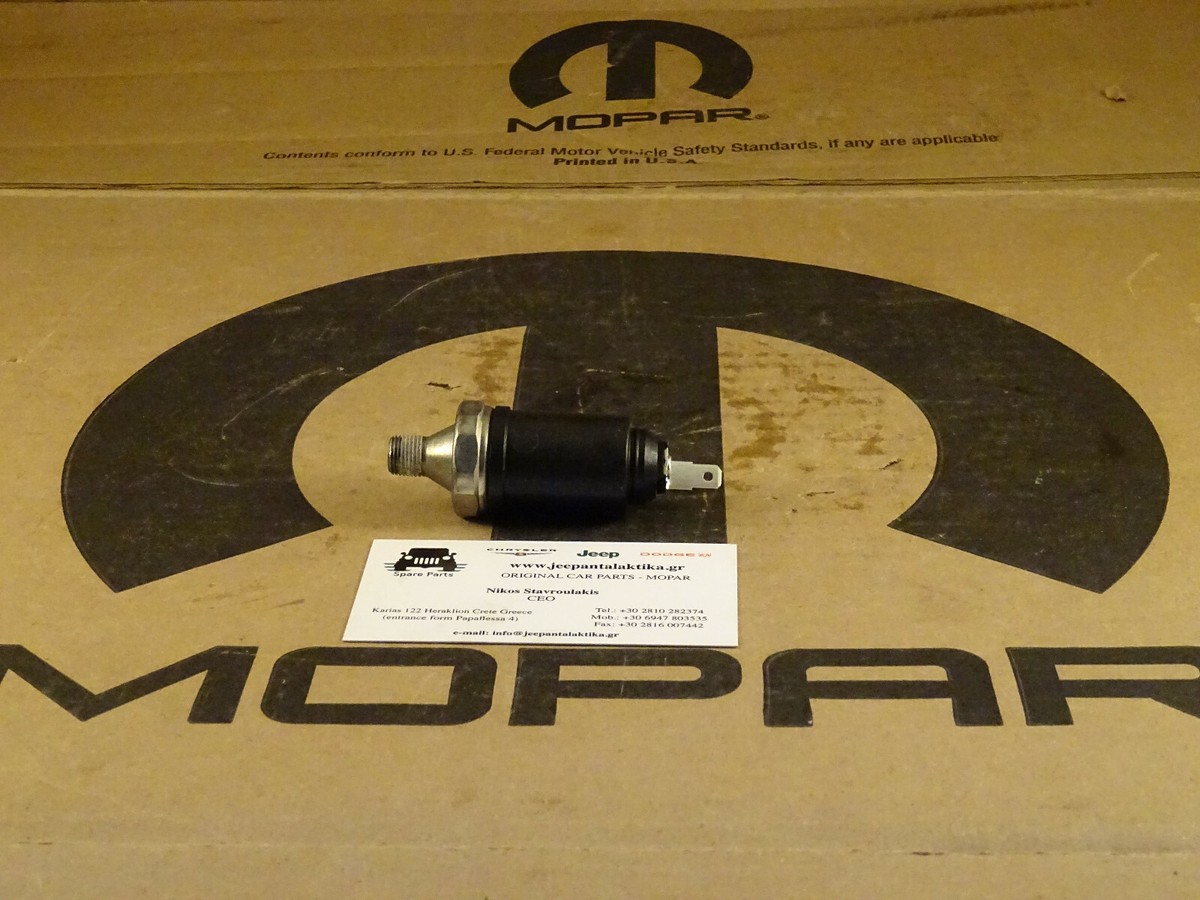 Oil Pressure Sensor Jeep Cherokee XJ 56026782AC New Genuine Mopar