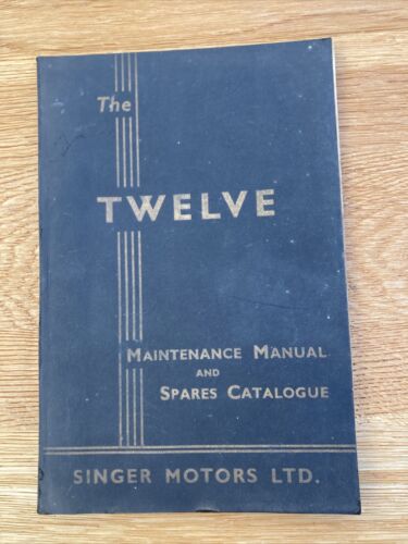 Original Vintage Singer Twelve Maintenance Spare Parts Manual &Price List 1930’s - Picture 1 of 8