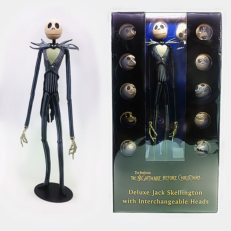 Jack Skellington フィギュア Nightmare Before Christmas Jack Skellington w/ changeable Heads