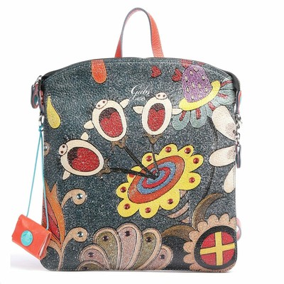 Zaino da per donna GABS Luigia S borsa in pelle floreale multicolore e  zainetto | eBay