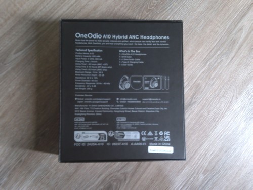 OneOdio Focus A10 Hybrid ANC Headphones box only, perfect condition - Picture 3 of 5