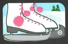 TARGET Ice Skates ( 2006 ) Textured Die-Cut Gift Card ( $0 )