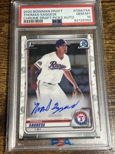 THOMAS SAGGESE 2020 Bowman Draft 1st Auto PSA 10 #CDATSA RC