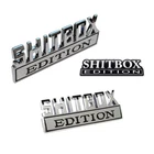 1pc SHITBOX EDITION Emblem Chrome Badges fits Chevy Ford Car Truck