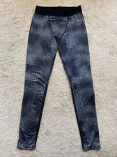 Champion 30” Men’s Compression Tight Leggings BLACK GRAY SNAKESKIN SMALL