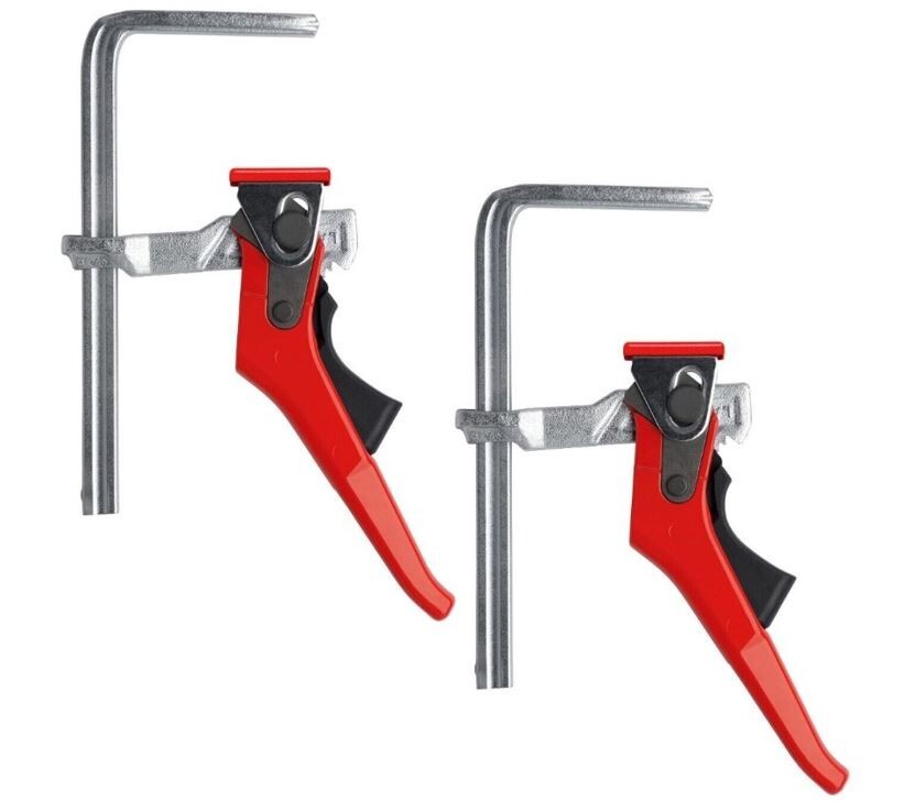 Bessey All Steel Ratchet Lever Guide Rail Clamp - 2 per Pack - GTR16S6H