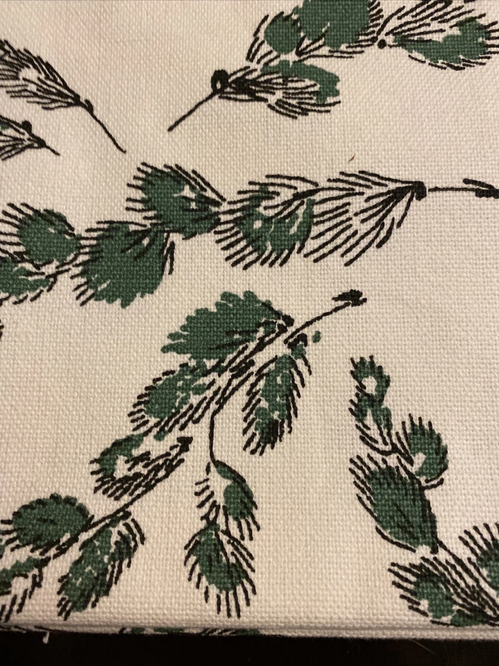 Christmas 14"x72" Nordic Pine Table Runner GREEN/WHITE Christmas NWT Dining Room - Image 3 of 4