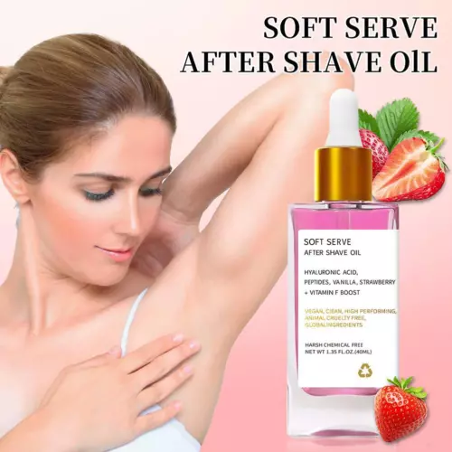 Truly Beauty Strawberry Vanilla After Shave Oil for Smooth Skin Post Shave