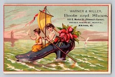 Warner Miller Boots Shoes Fantasy Boat People Akron Ohio P389