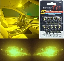 Canbus Error LED Light 168 Yellow 3000K Ten Bulbs Dashboard Gauge Cluster Stock