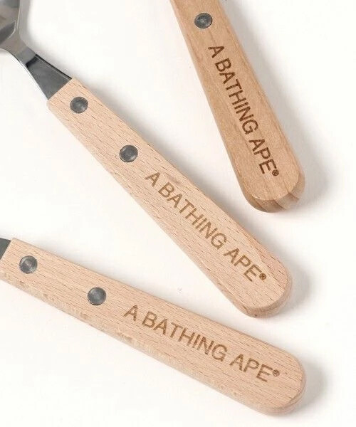 A BATHING APE Goods BAPE CUTLERY SET Spoon/Knife/Fork New