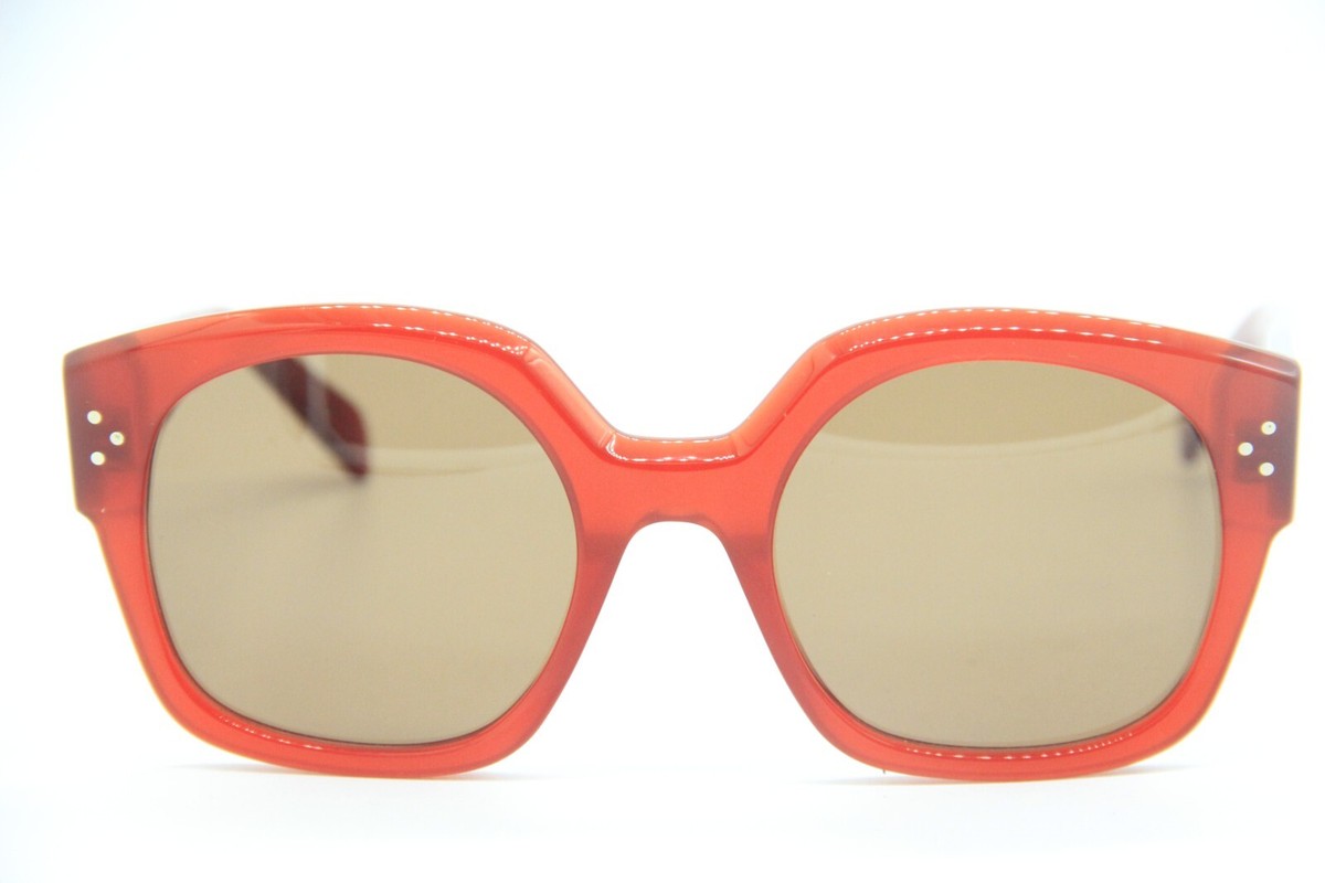 NEW CELINE CL 40168I 66E DARK RED AUTHENTIC SUNGLASSES 55-22 | eBay