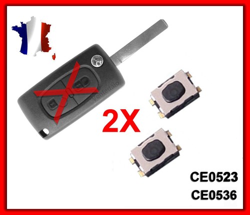 Coque Plip Clé Pour CITROEN C2/C3/C4/C5/C6 2 Boutons CE0523 CE0536 Aux Choix - Picture 6 of 6