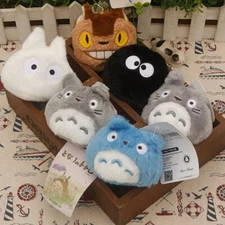 6-piece set My Neighbor Totoro Cat Bus Soot 8CM Plush Doll Figure Toy New!