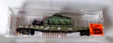 Micro Trains 04500181 U.S. Army Fishbelly Flatcar w/Tank Load / N Scale / NIB