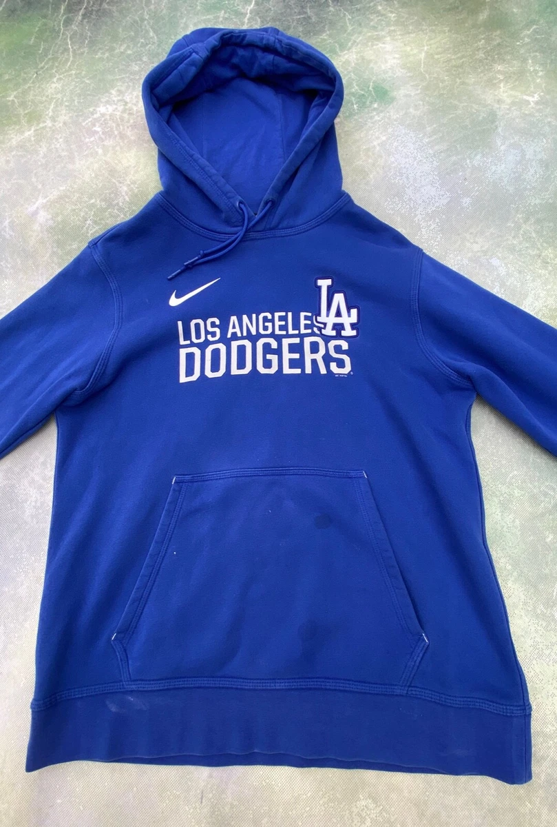 Nike Baseball (MLB Los Angeles Dodgers) Men's 3/4-Sleeve Pullover Hoodie