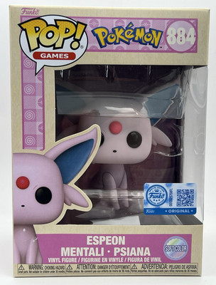 Funko Pop! Espeon Soft Color #884 Pokemon Exclusive Vinyl + PROTECTOR Case